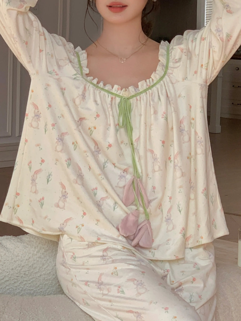 Velvet Bunny Dream Pajama Set