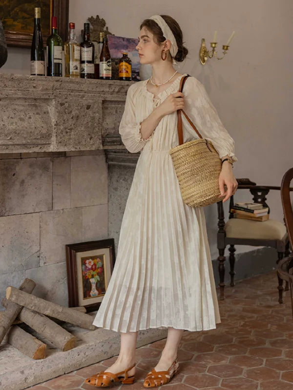 The Creamy Elegance Dress