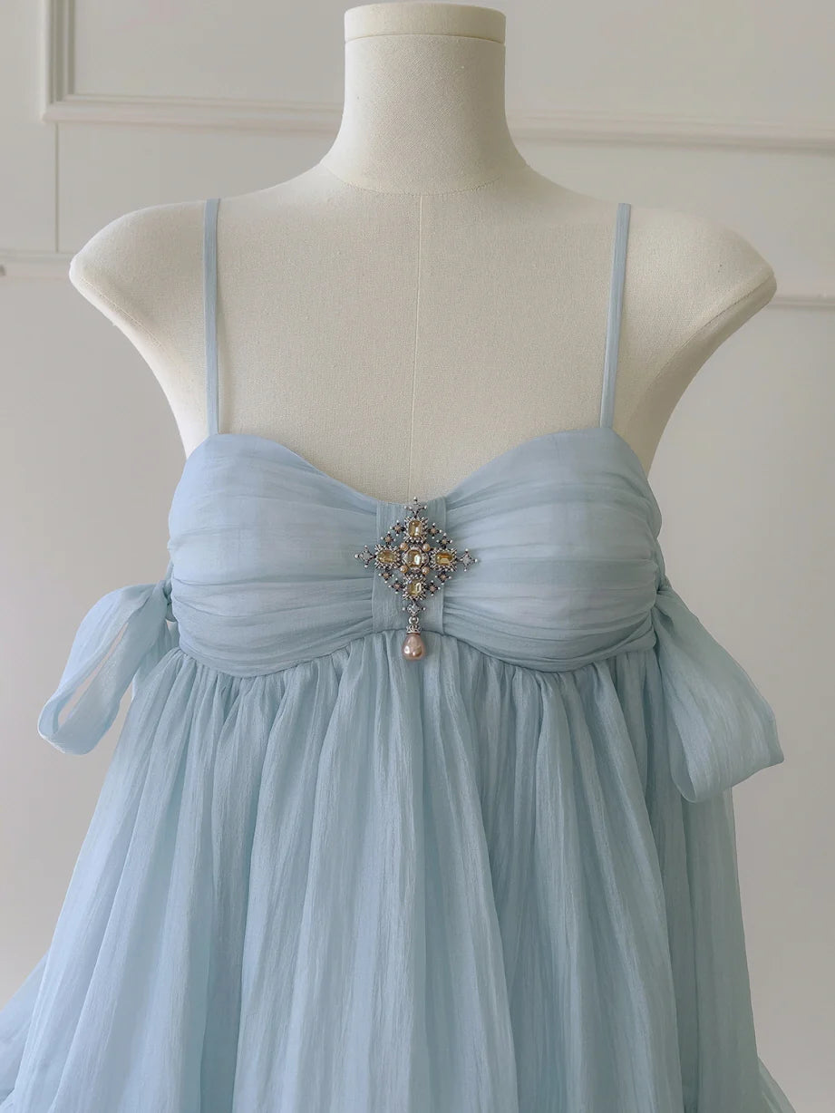 Blue Enchanted Jewel Layered Dress
