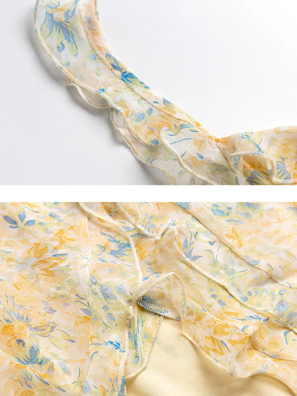 Sunshine Fairy Yellow Floral Dress