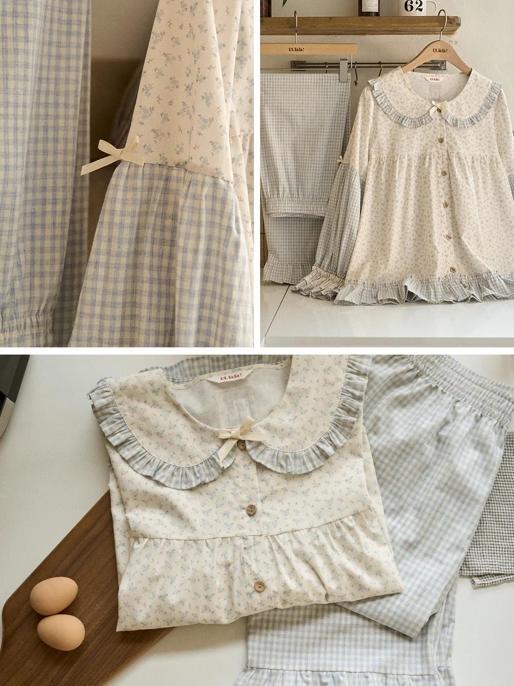 Whispering Meadow Patchwork Pajama Set