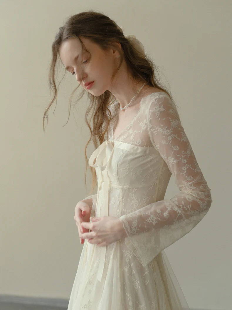 Embroidered Lace Princess Dress