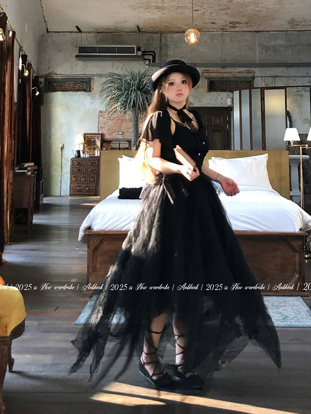 Midnight Tulle Waltz Dress