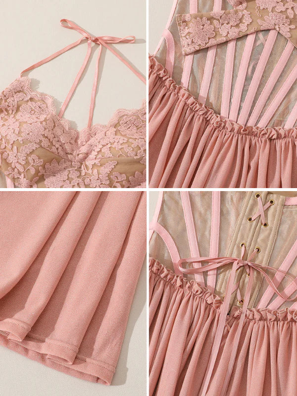 Blush Garden Fairy Lace Dress