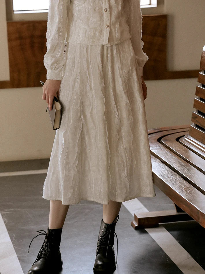 Ethereal Lace Wave Skirt