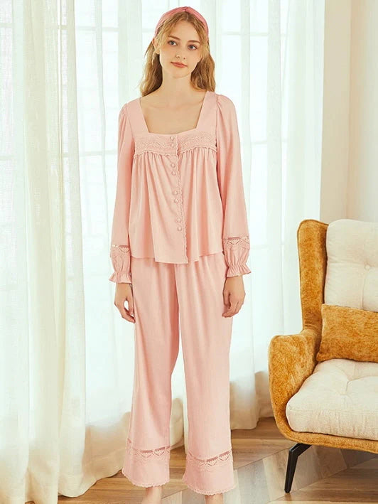 Pink Blush Elegance Loungewear Set
