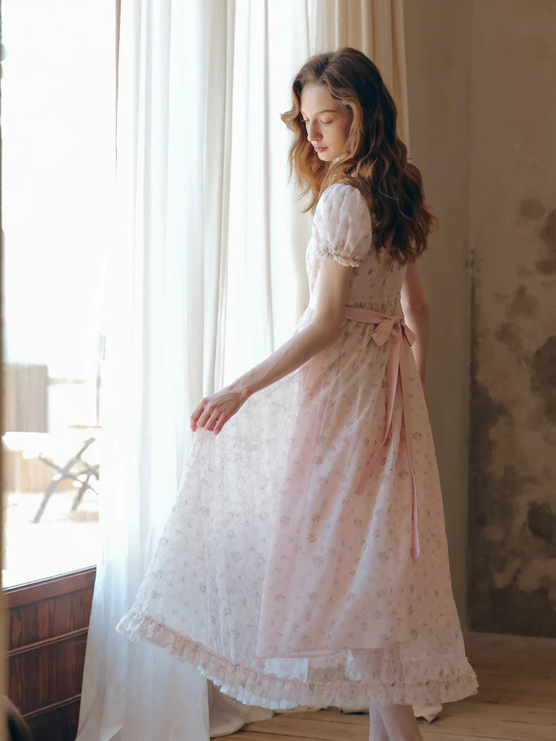 Blush Lace Blossom Dress