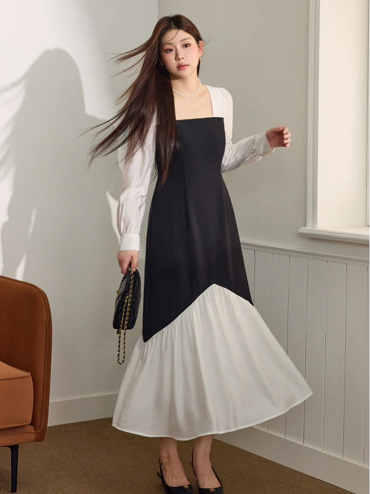 Monochrome Elegance Dress