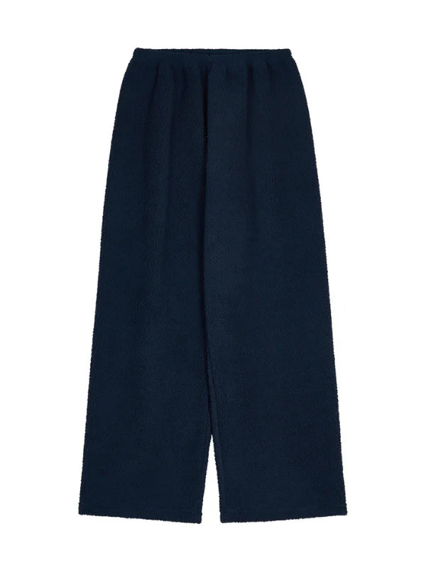 Midnight Ruffle Fleece Pajama Set