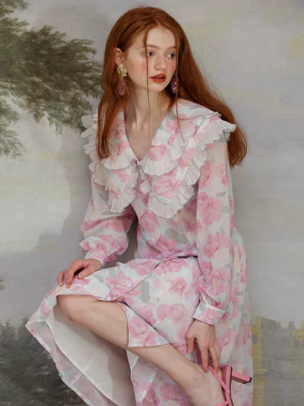 Whispering Petals of the Elegant Spring Dress