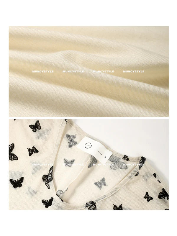 Butterfly Dream Nightgown with Slip Set