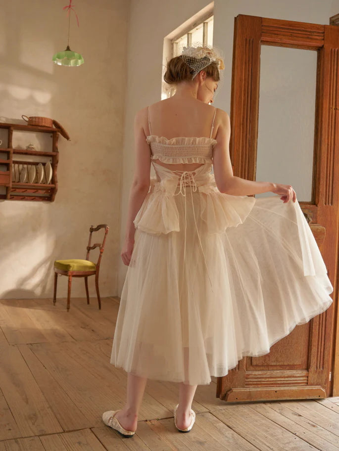 Ivory Bloom Corset Top and Skirt