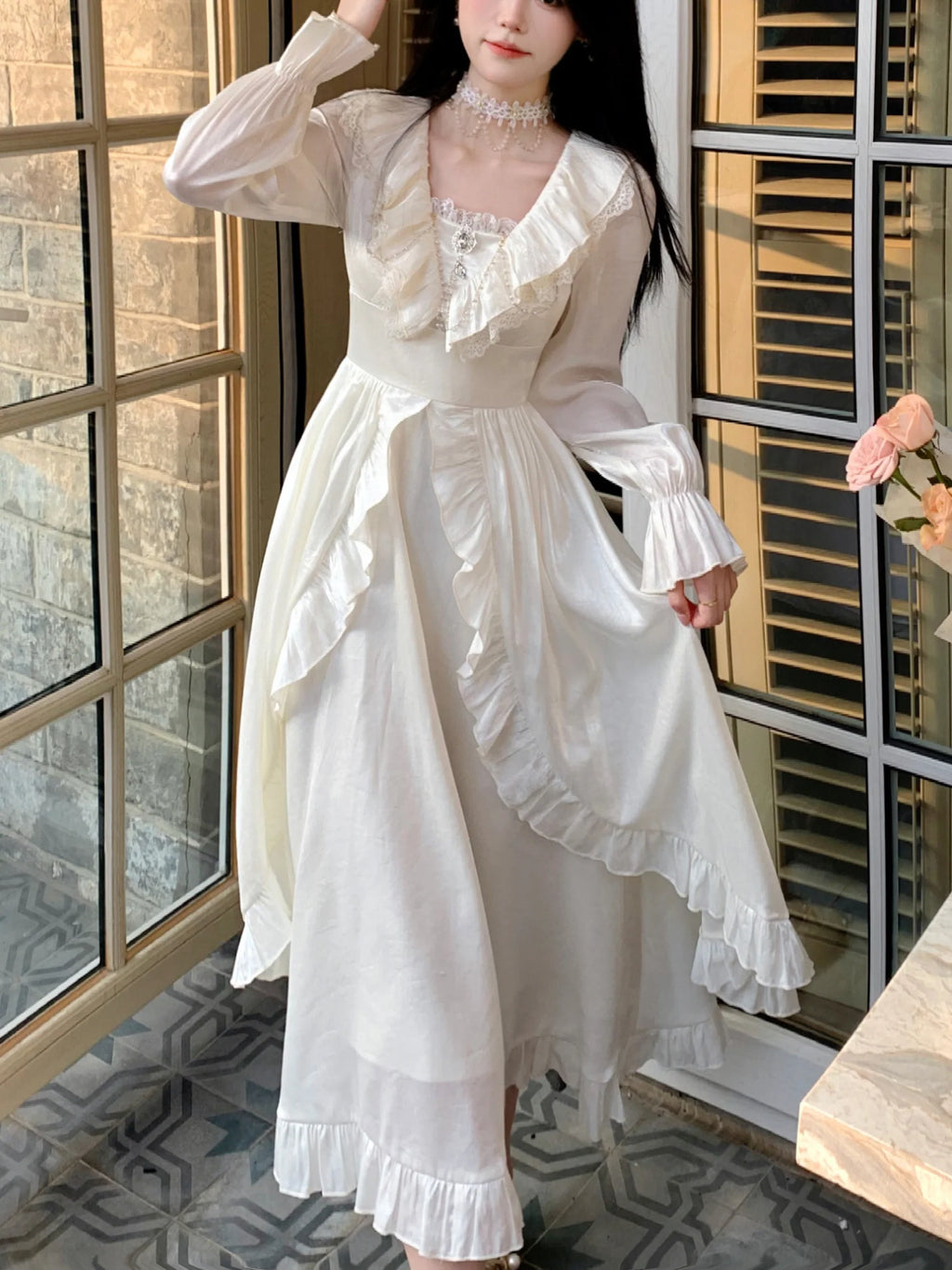 Romantic Shimmering Vintage Dress