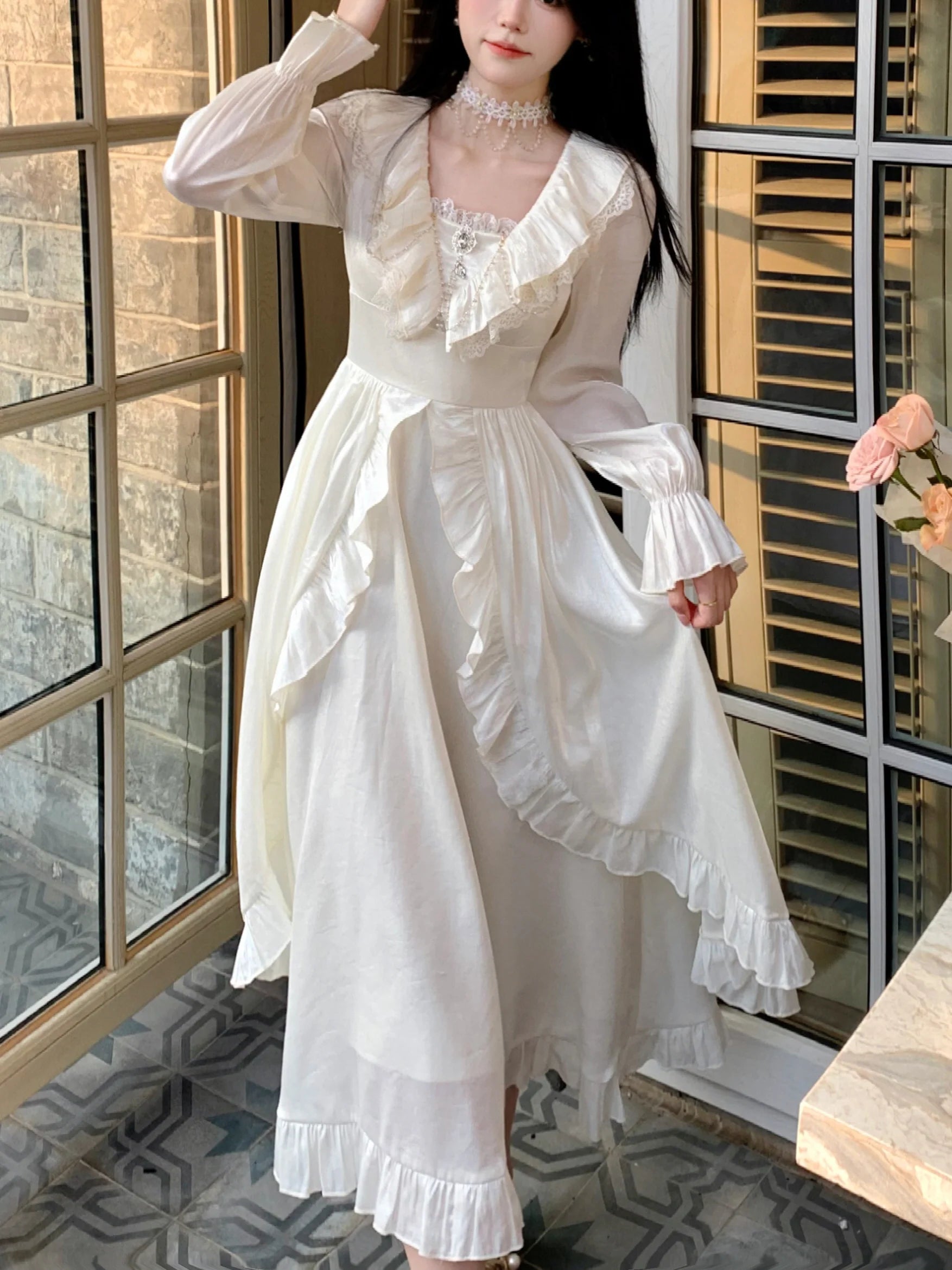 Romantic Shimmering Vintage Dress