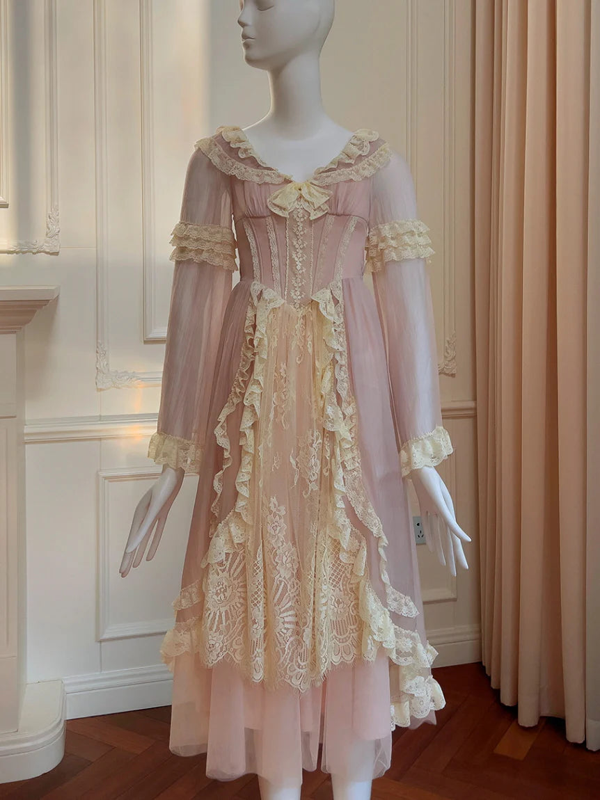 Victorian Rose Lace Princess Dress