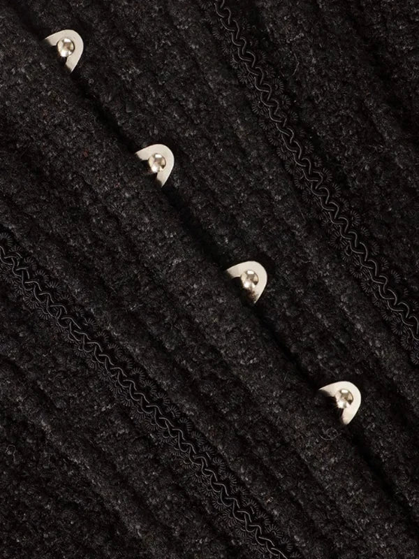 Classic Black Lace Frill Corset Jacket