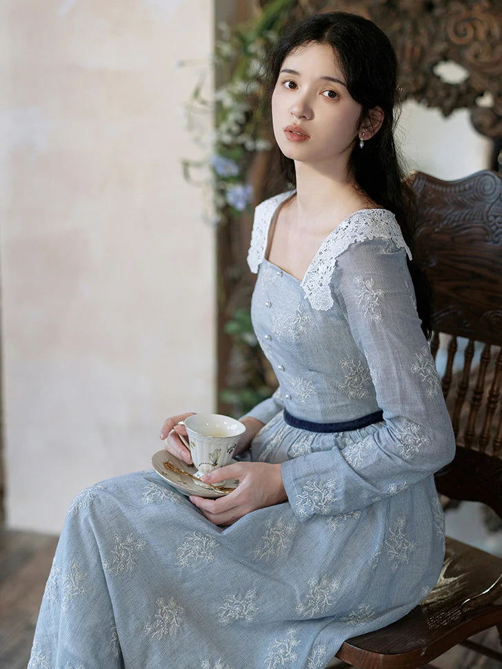Blue Belle Vintage Lace Dress