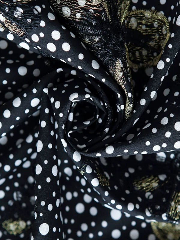 Golden Twilight Symphony Dress