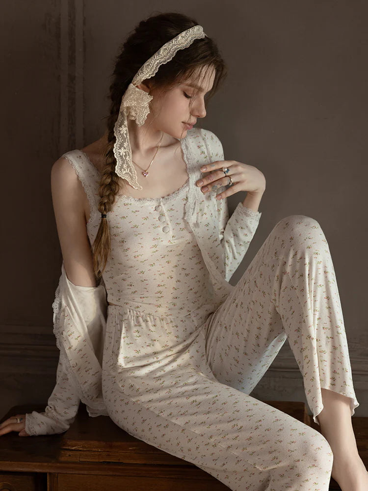 Sweet Floral Modal Pajama Set