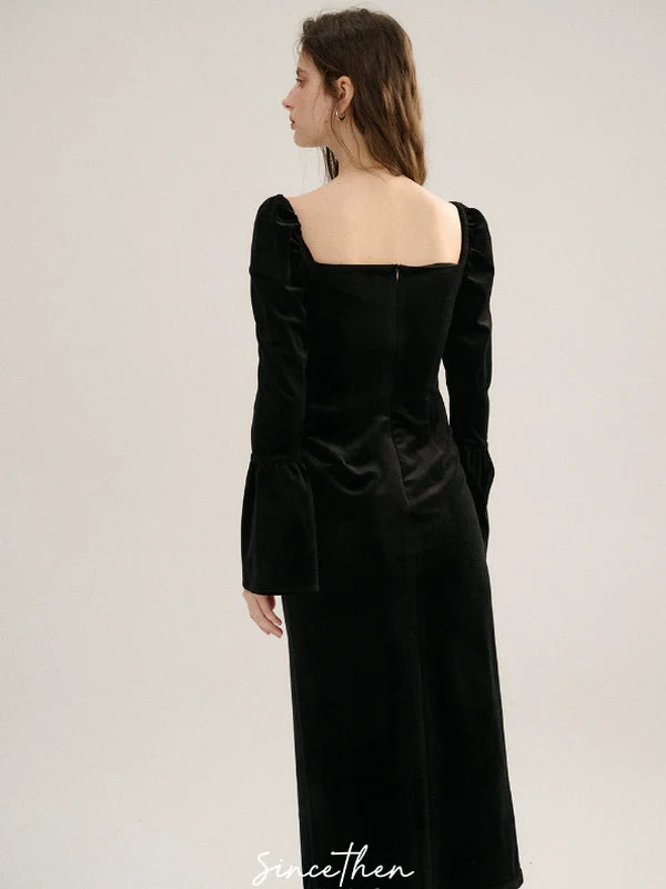 Starry Velvet Elegance Dress