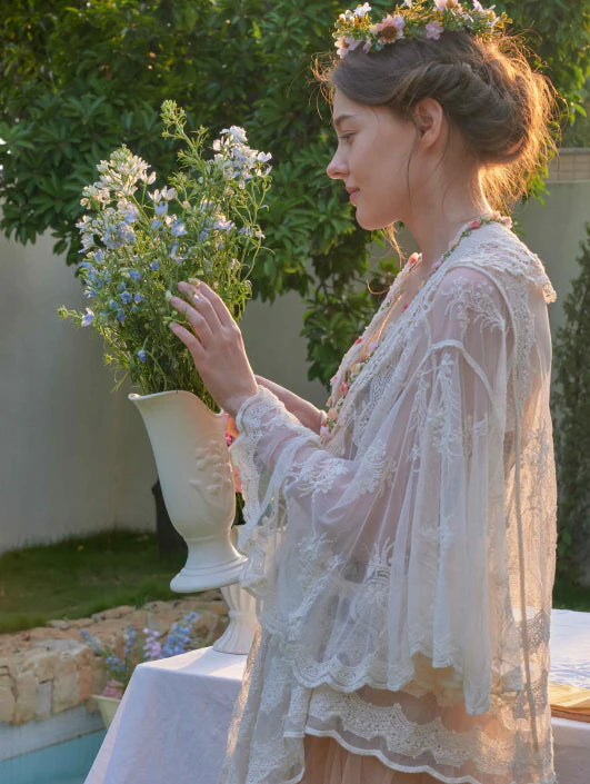 Blossom Garden Embroidered Corset & Skirt