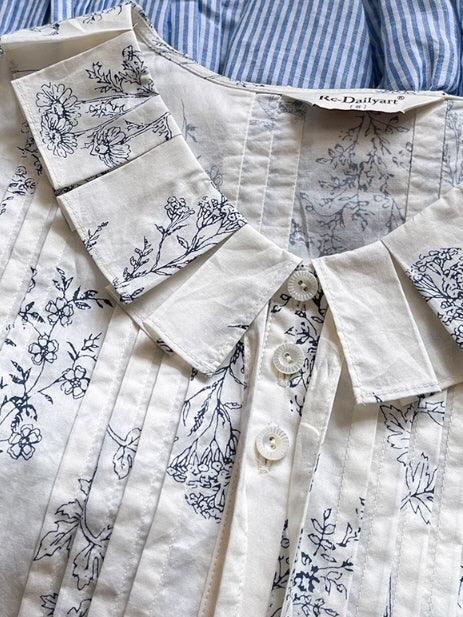Emma's Sky Blossom Cottage Blouse