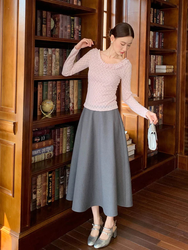 Romantic Ruffle Lace Blouse