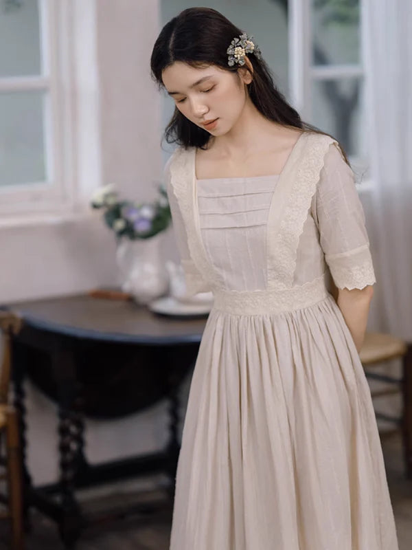 Retro Grace Ivory Dress