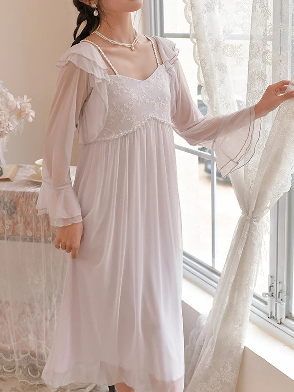 Ethereal Elegance Romantic Nightgown
