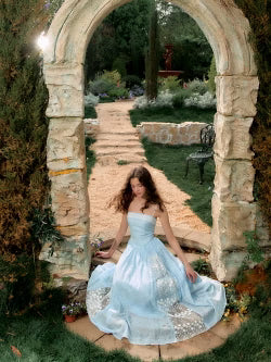 Sky Bloom Garden Dress