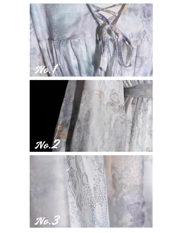 Whimsical Blue Butterfly Dress