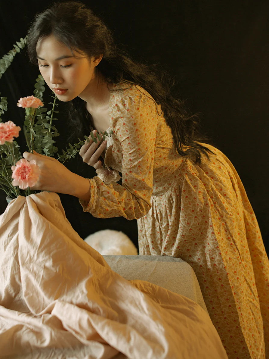 Lillian's Yellow Frill Dress