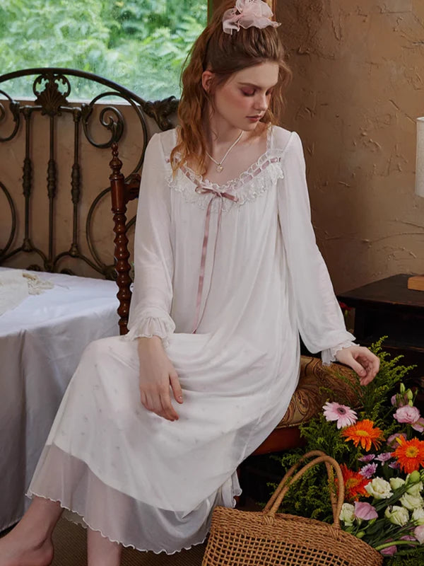 Frill Lace Princess Nightgown