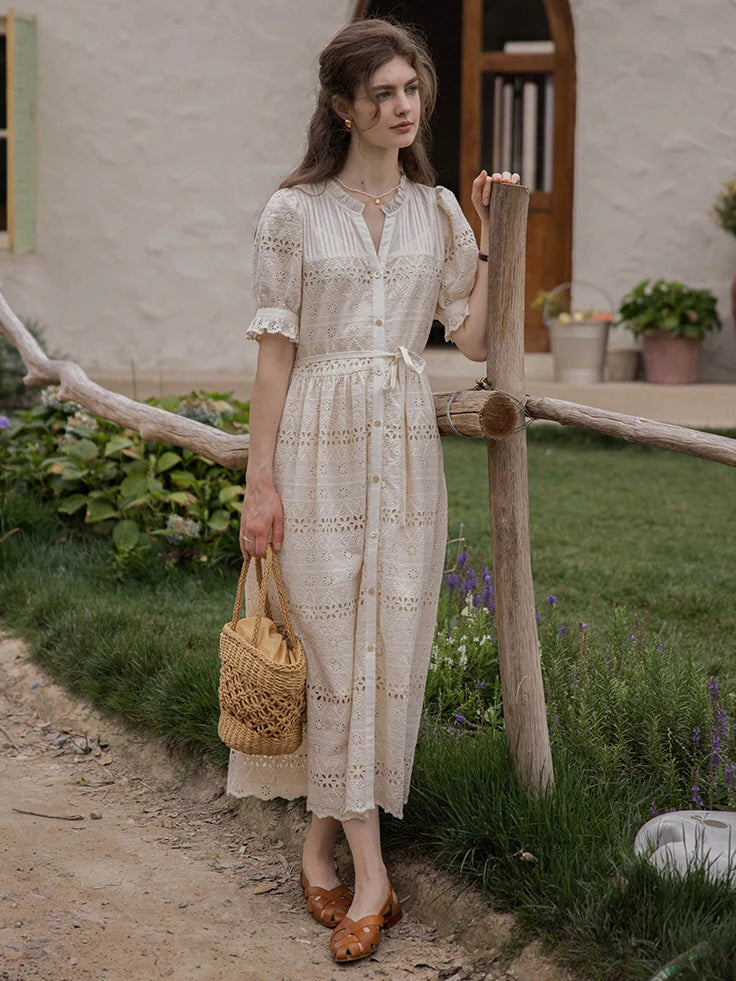 Lily's Holiday Dream Embroidery Dress