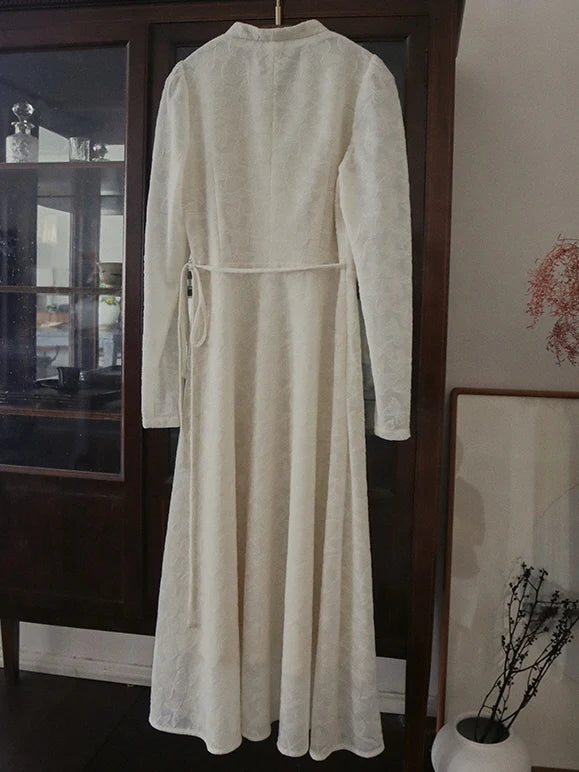 Whispering Petals Wrap Dress