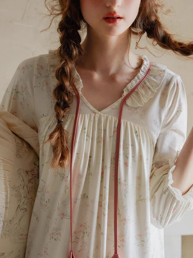 Whispering Petals Vintage Nightgown