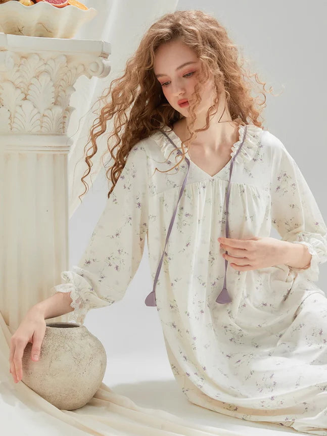 Whispering Petals Vintage Nightgown