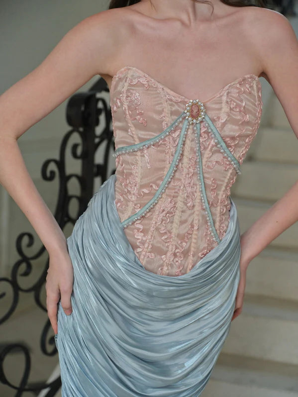 Pearl Blossom Corset Dress