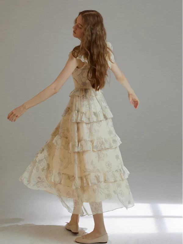 Sunlit Floral Whimsy Dress