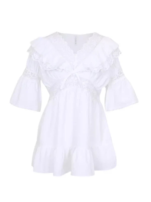 Romantic Lace Frill Pajama