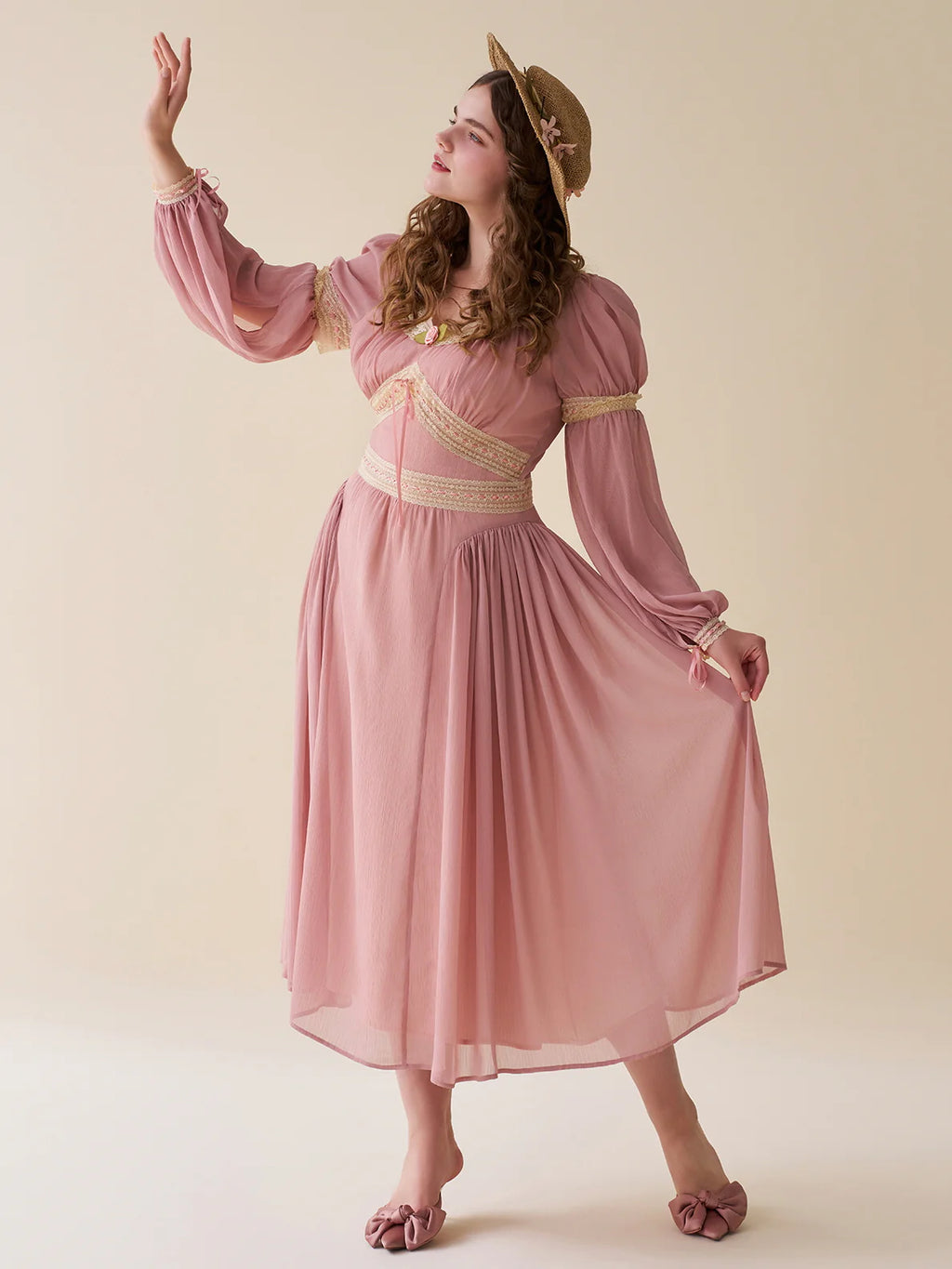 Rosewood Romance Vintage Lace Dress