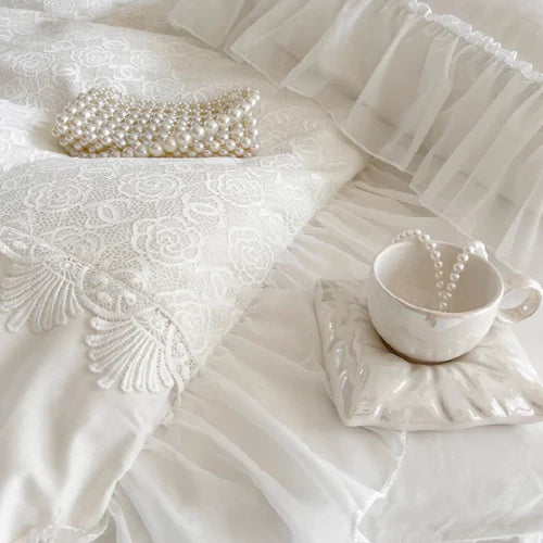 Snow Rose Dream Bedding Set