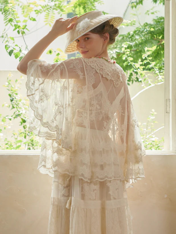 Blooming Lace Garden Shawl