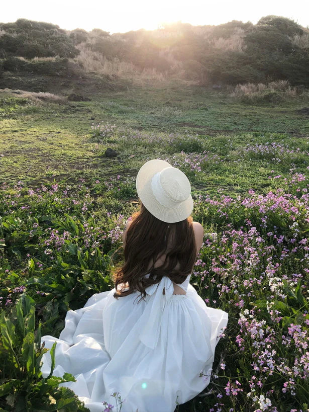 Sunlit Meadow Eyelet Lace Dress