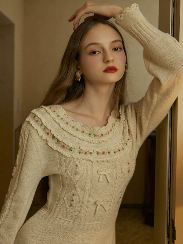 Fairytales in Bloom Knit Dress