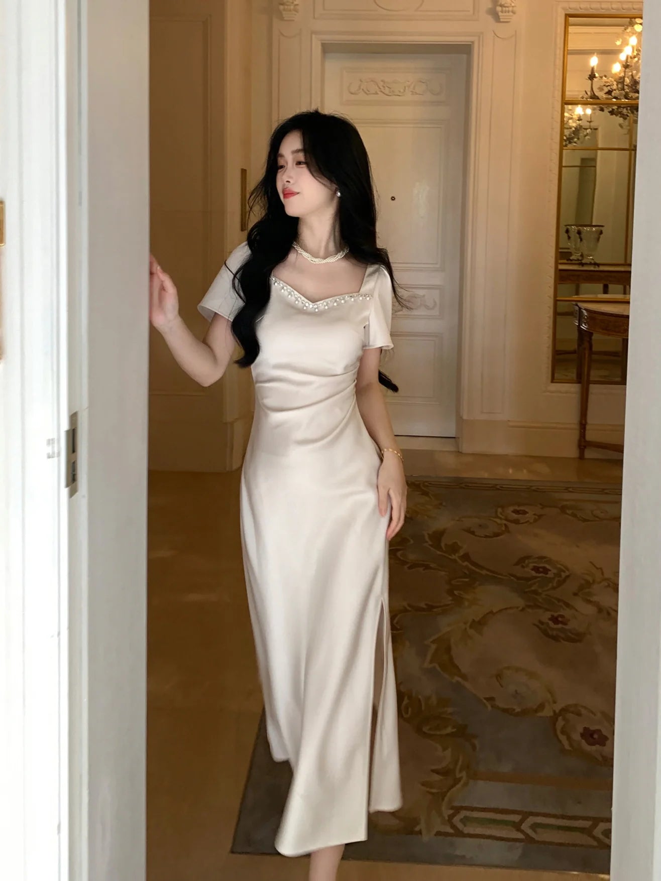 Timeless Elegance Princess White Dress