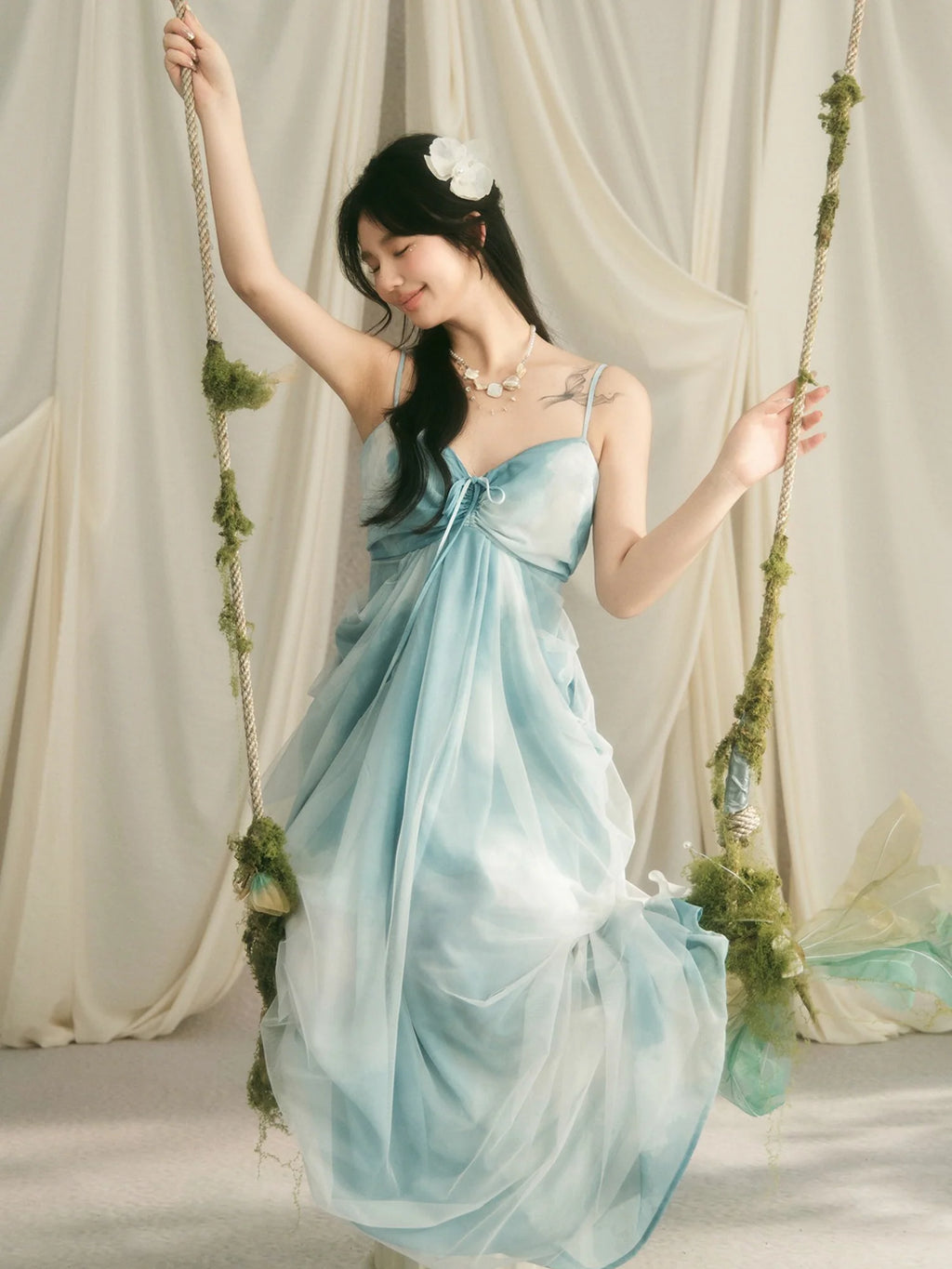 Celestial Cloud Fairycore Gown