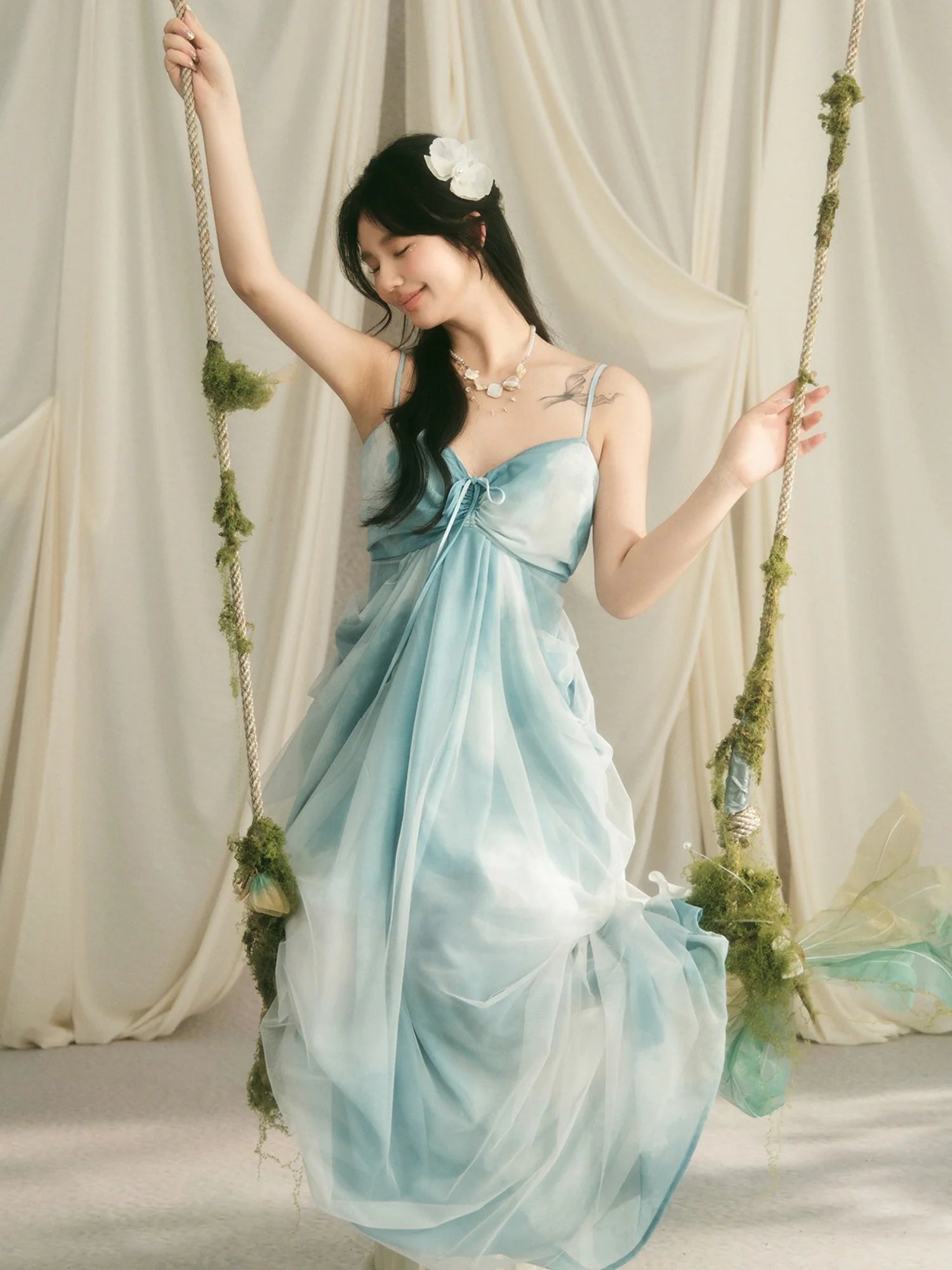 Celestial Cloud Fairycore Gown