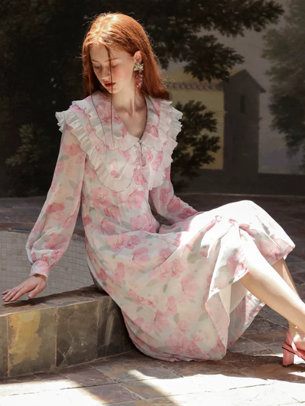 Whispering Petals of the Elegant Spring Dress