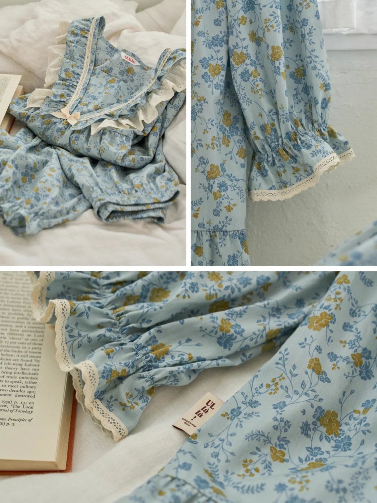 Morning Garden Cotton Pajama Set